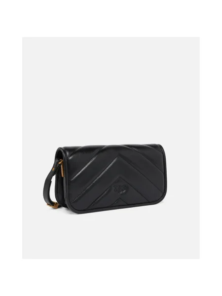 Geanta de piele Pinko din piele negru