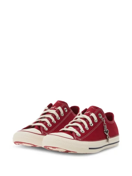 Tenisice Converse Chuck Taylor All Star s uzorkom srca s printom od brušene kože smeđa