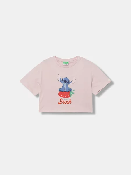 United Colors of Benetton tričko růžové