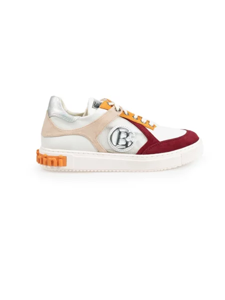 Sneakersy Baldinini skórzane czerwone