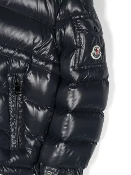 Kurtka puchowa dziecięca Moncler Enfant niebieska