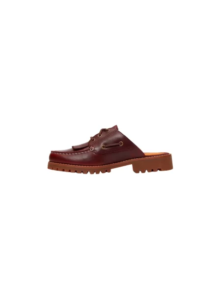 Klapki mules Timberland skórzane brązowe
