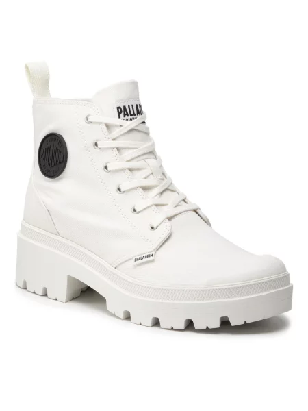 Треккинговые ботинки Palladium из твилла белые