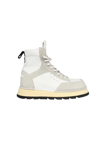 Sneakersy Spalwart sznurowane skórzane białe