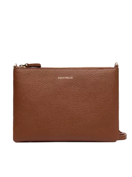 Сумка через плечо Coccinelle коричневая