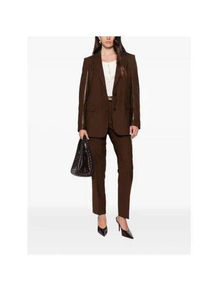 Spodnie Fabiana Filippi wełniane brązowe