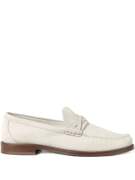 Szarvasbőr pántos loafer Brunello Cucinelli