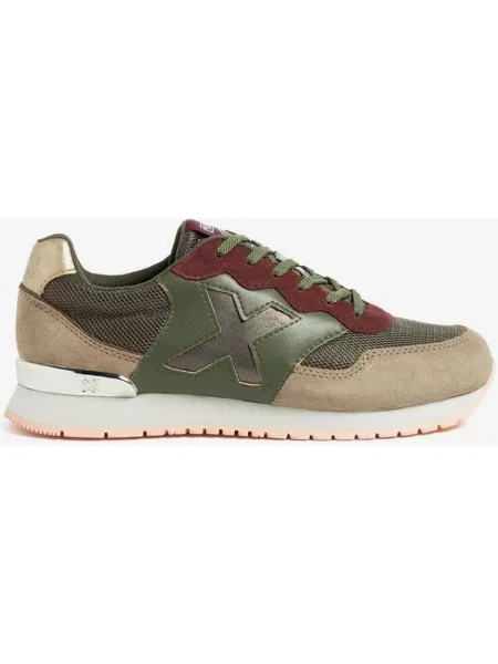 Tenisówki Monachium Dash Premium Laces w kolorze brązowo-zielonym bordowym 33 brązowe