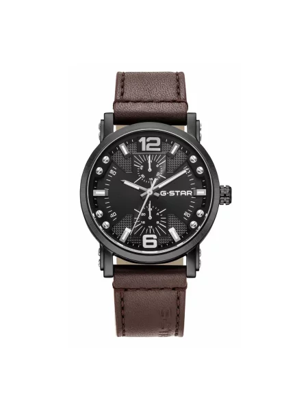 G-STAR Analogové hodinky Function watch Rovic' hnědá