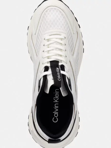 Calvin Klein HIKE RUN CKSTRIPE MESH sportcipő női fehér