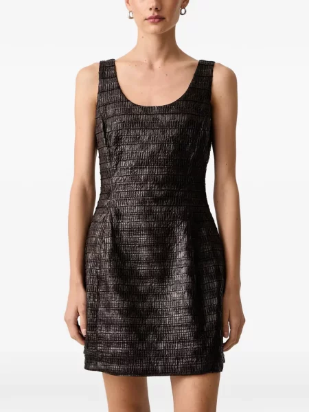 Rochie mini Silvian Heach fără mâneci maro