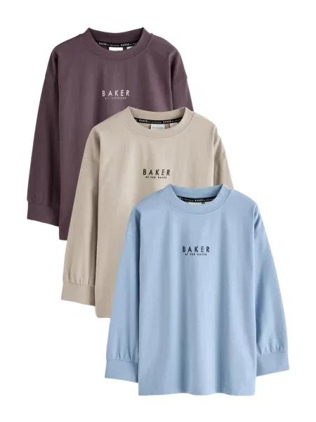 Baker by Ted Baker Tricou nisipiu / deschis / ciocolatiu albastru
