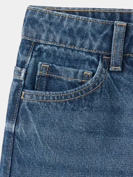 Dżinsy straight fit Dzieci 9 MANGO KIDS ciemnoniebieski