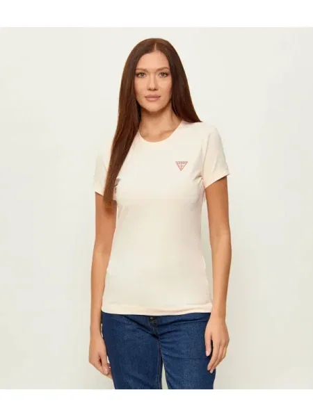 Tricou Guess Jeans portocaliu