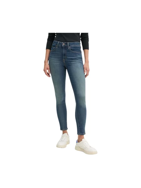 Jeansy skinny Levi's 721 z wysoką talią niebieskie