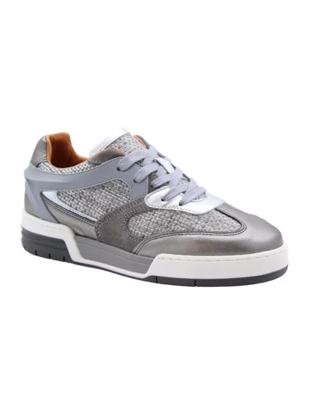 Sneakersy Dwrs skórzane szare