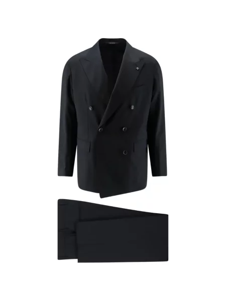 Costum Tagliatore cu două rânduri de nasturi negru