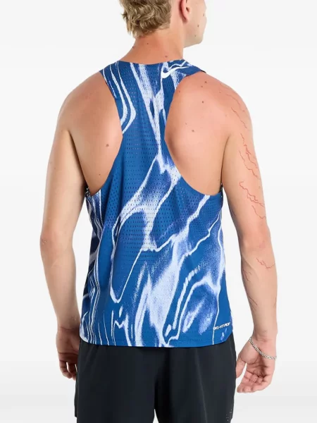 Tricou Nike cu cordon cu broderie alergare maro