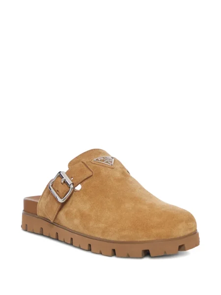 Papuci tip mules Prada maro