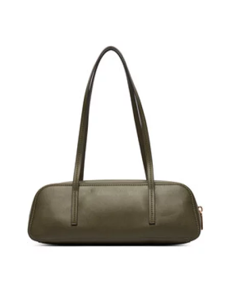 Calvin Klein Ročna torba Foil Logo Bauletto Temno zelena