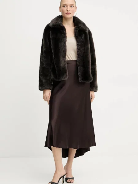 Silvian Heach płaszcz LIZOAIN brązowy