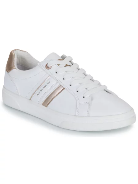 Sneakerși Tom Tailor alb