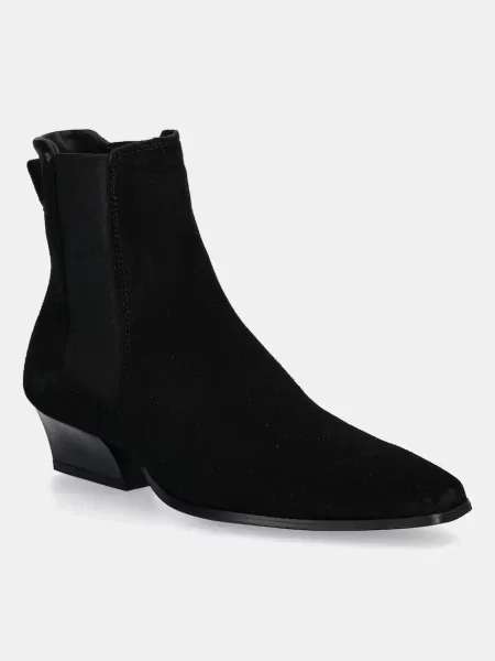 Велурени боти челси Gant Bassotte с дебел черно
