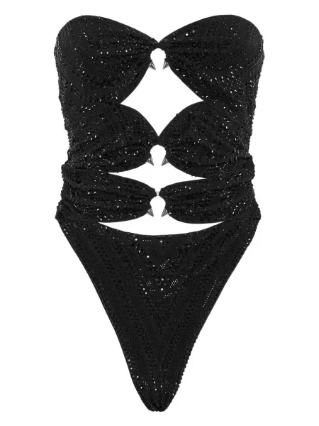 Costum de baie Philipp Plein de cristal negru