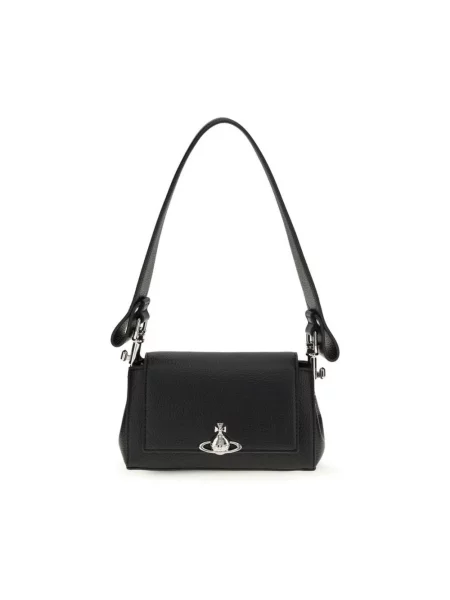 Torebka Vivienne Westwood z logo czarna