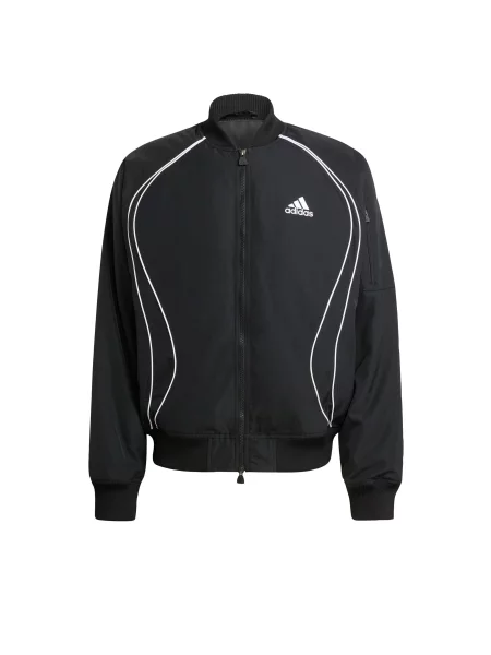 ADIDAS ORIGINALS Sportovní bunda Teamgeist černá bílá