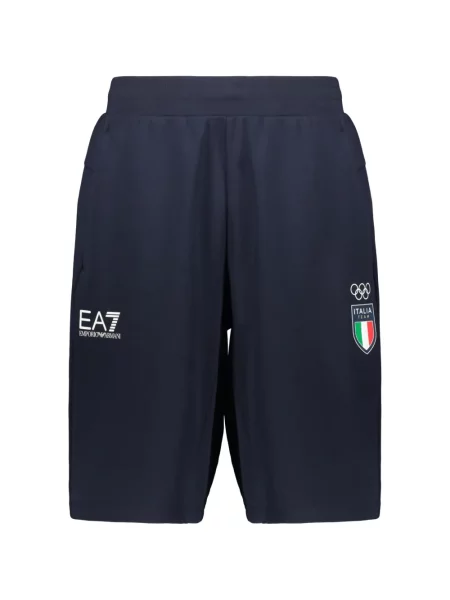 Kraťasy Ea7 Emporio Armani s potiskem modré