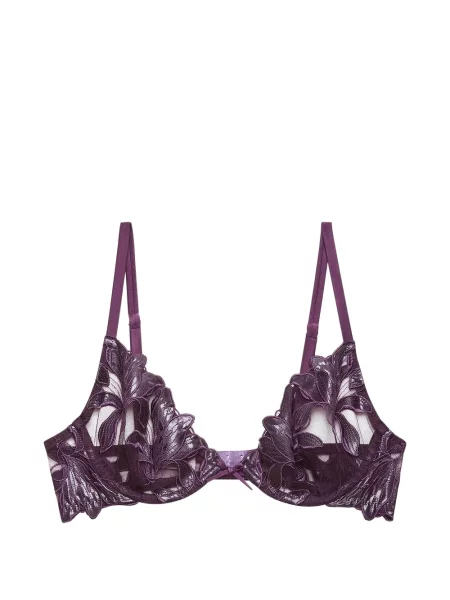 Sutien Fleur Du Mal cu broderie violet