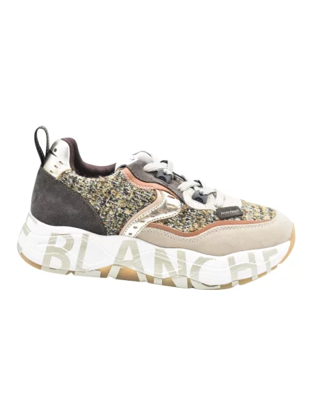 Sneakersy Voile Blanche skórzane brązowe