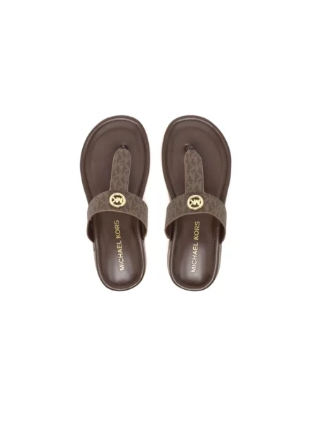 Klapki Michael Kors brązowe