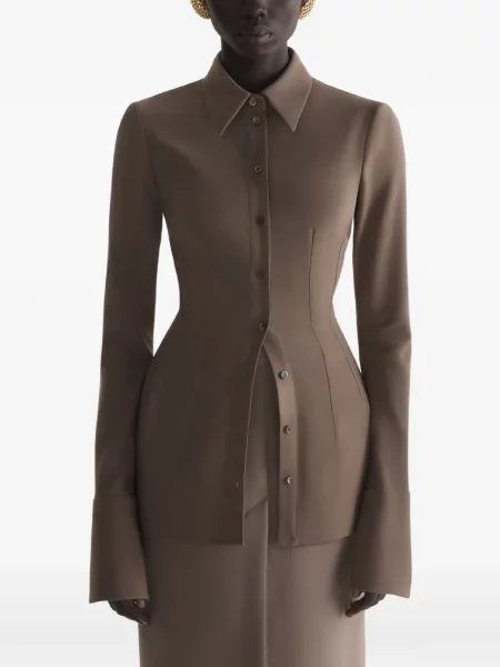 Koszula Mugler brązowa