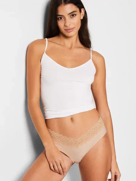 Труси Etam з високою посадкою бежеві