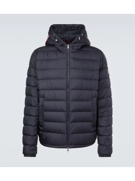 Geacă cu puf Moncler albastru