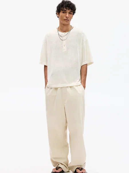 Pull&Bear Póló gyapjúfehér