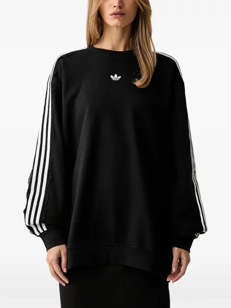 Decupat geacă Adidas cu glugă cu model piele de șarpe alb