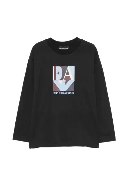Dětské tričko Emporio Armani černé