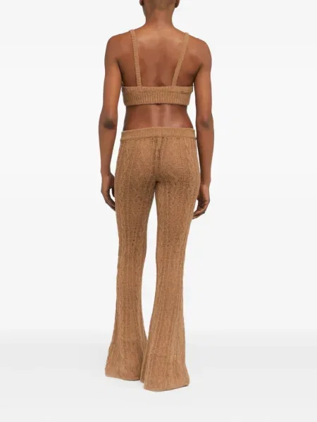 Top Alanui tricotate maro