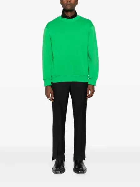 Hanorac crewneck Notrainproof cu decolteu rotund verde