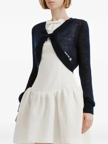 Decupat cardigan Shushu/tong cu funde albastru