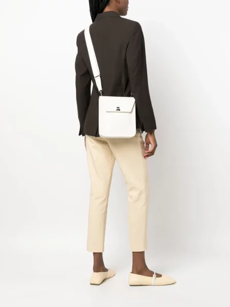 Geanta crossbody Akris alb
