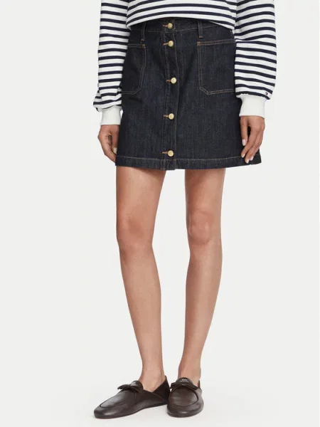 Tommy Hilfiger Fustă de blugi Bleumarin albastru