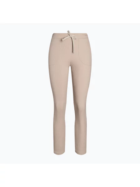 Teplákové kalhoty Carpatree Rib béžové