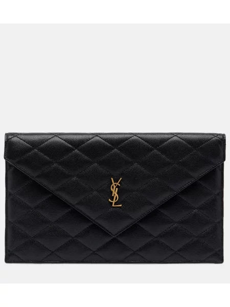 Geantă plic Saint Laurent din piele negru