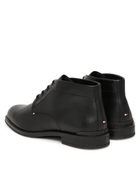 Bakancs Tommy Hilfiger Corporate Hilfiger Lth Boot fekete