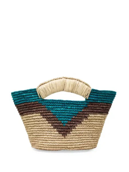 Geantă shopper Sensi Studio cu imprimeu geometric