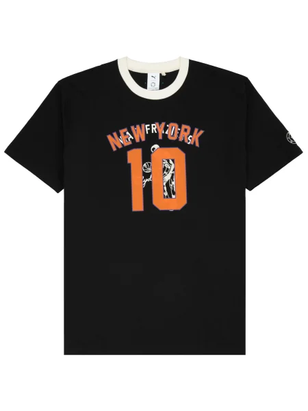 PUMA Póló narancs / fekete fehér